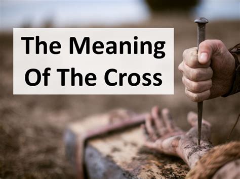 the true meaning of the cross